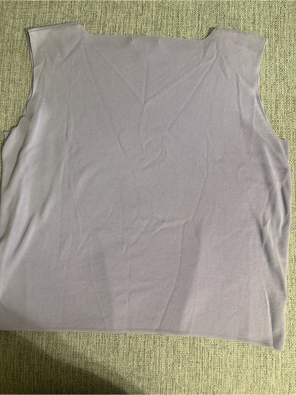 Coldwater Creek Lavender Silk Cotton Blend Sleeveless Tank Top 1X Square Neck - Picture 7 of 8